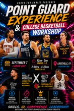 Load image into Gallery viewer, Point Guard Clinic &amp; College Basketball Workshop
